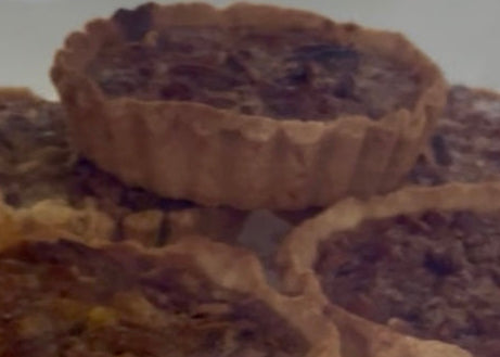 Pecan Perfection Awaits (price for 2 pies)tart measurement Diameter 3" Height 1"